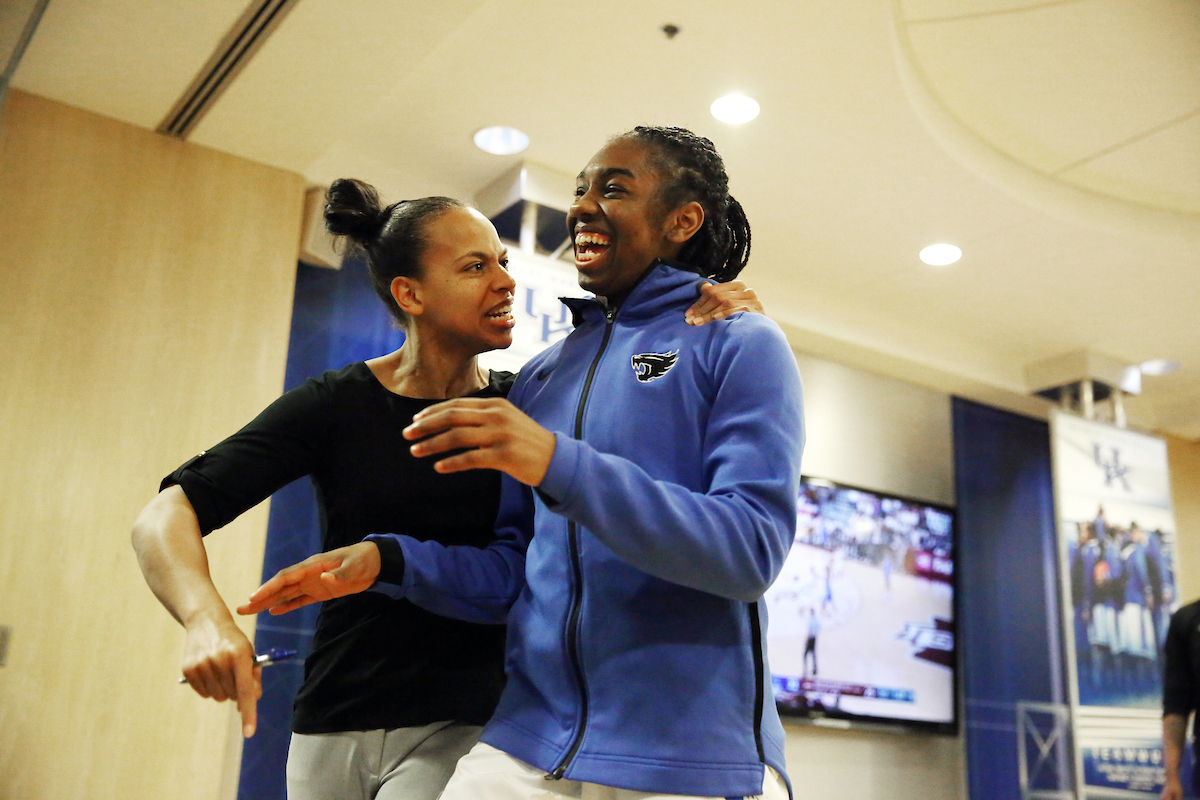 Amber Smith, Taylor Murray

The UK women's basketball team falls to Texas A&M on Thursday, November 28, 2019.

Photo by Britney Howard | UK Athletics