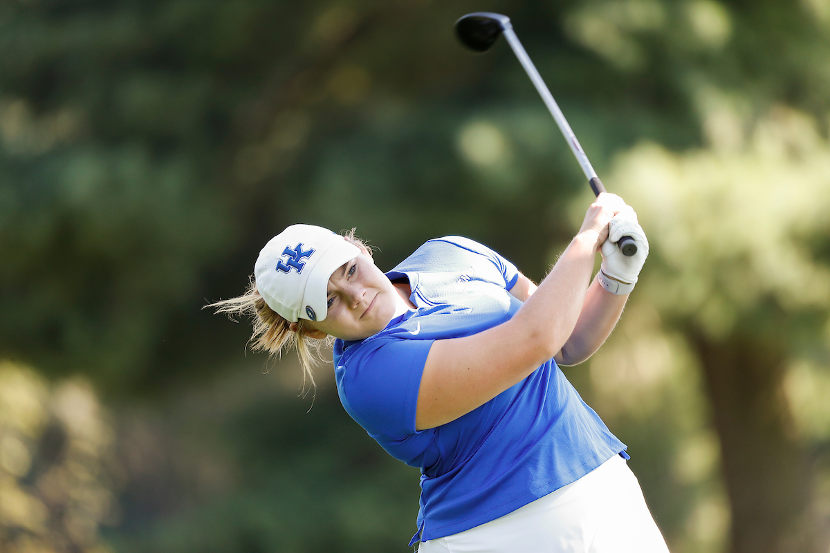Sarah Fite.

Women's golf practice.

Photo by Chet White | UK Athletics