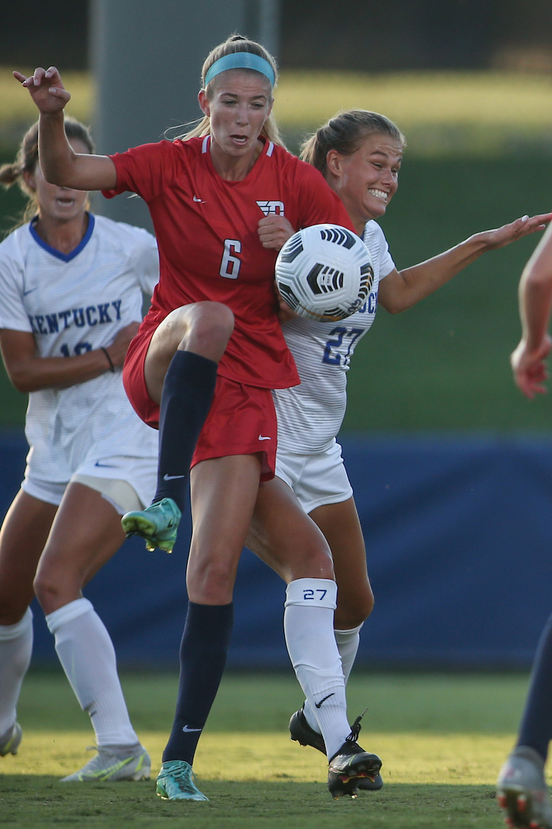 Marie Lynge Olesen.

Kentucky ties Dayton 0 - 0. 

Photo by Sarah Caputi | UK Athletics