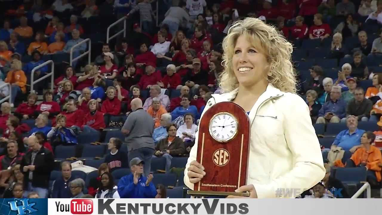 Kentucky Wildcats TV- Jenny Hansen's Backflip at the SEC Tournament