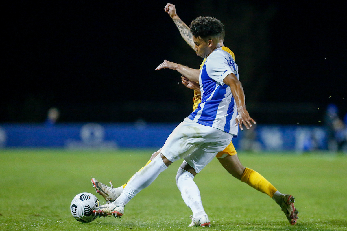 Daniel Evans.

Kentucky beats West Virginia, 1 - 0.

Photo by Sarah Caputi | UK Athletics