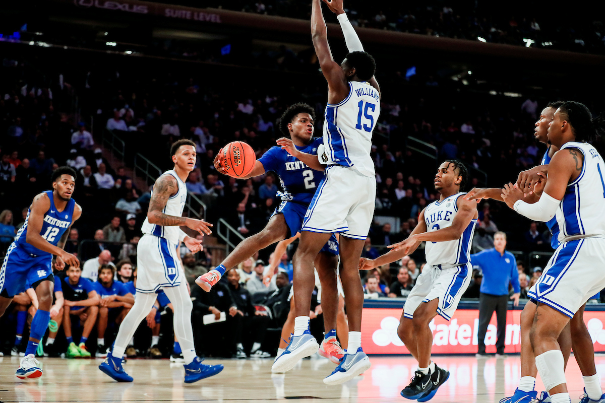 Sahvir Wheeler.

Kentucky loses to Duke 79-71 in the Champions Classic at Madison Square Garden in New York on Nov. 9, 2021.

Photos by Chet White | UK Athletics