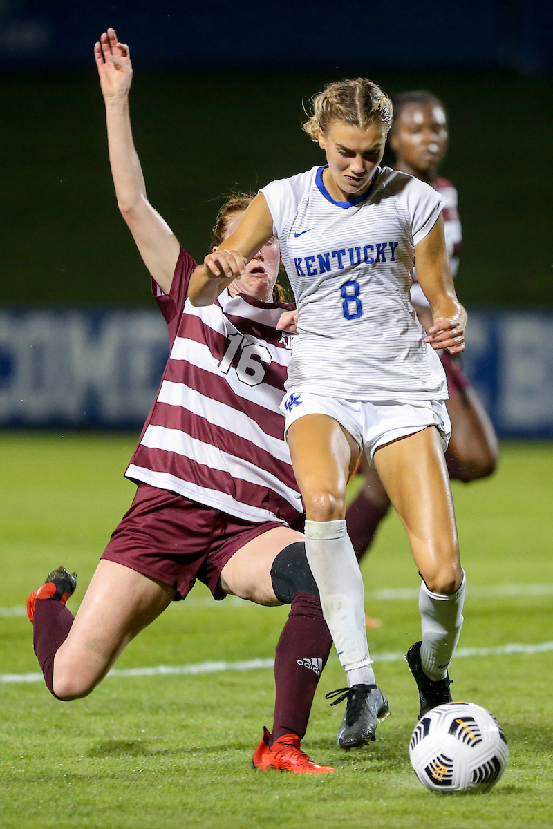 Hannah Richardson.

Kentucky loses to Texas A&M 3 - 0.

Photo by Sarah Caputi | UK Athletics