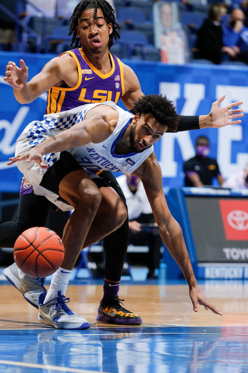 Olivier Sarr.

Kentucky beat LSU, 82-69.

Photo by Chet White | UK Athletics