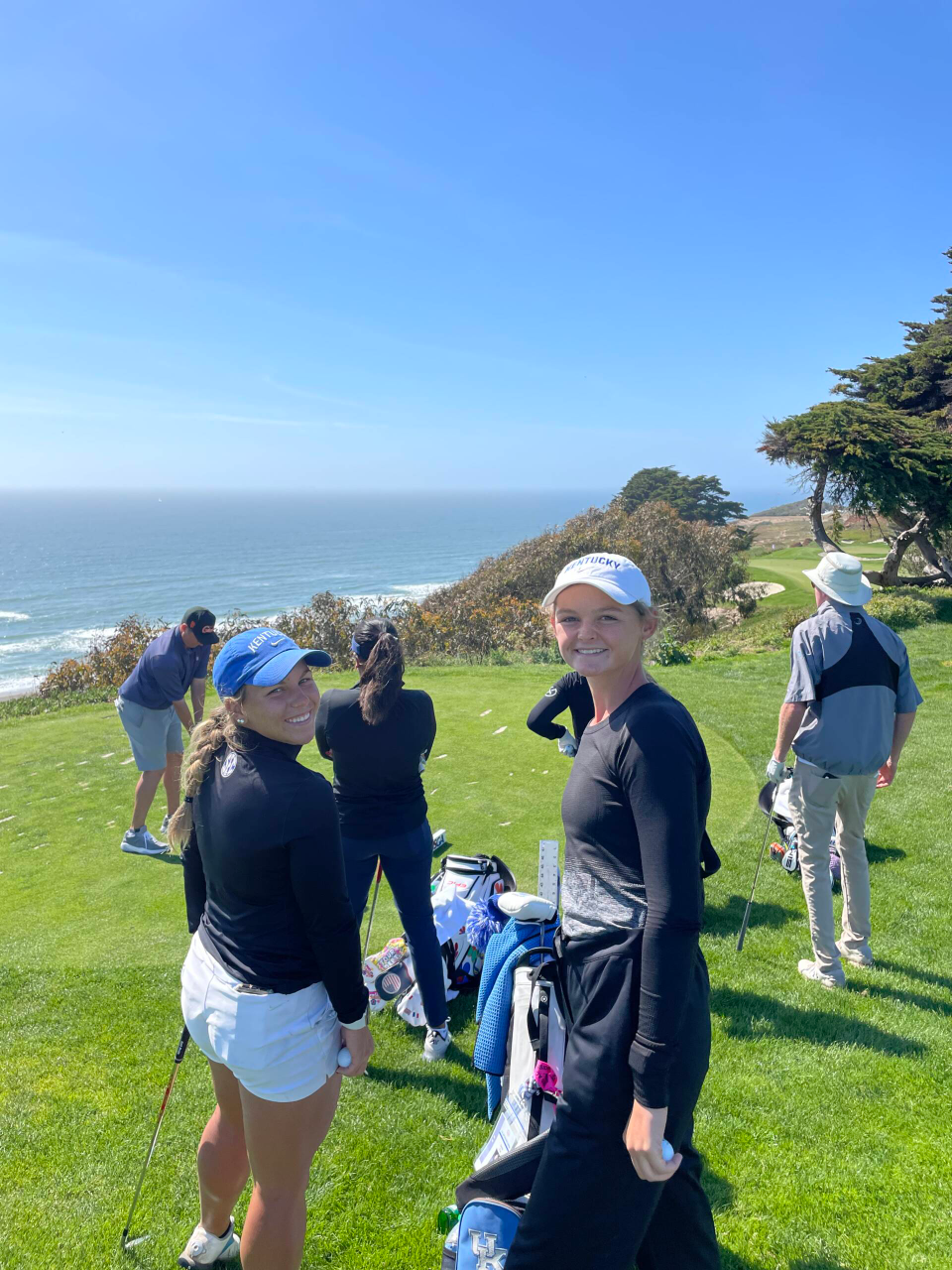 Jensen Castle is playing in the 76th U.S. Women's Open with Laney Frye as her caddie.
