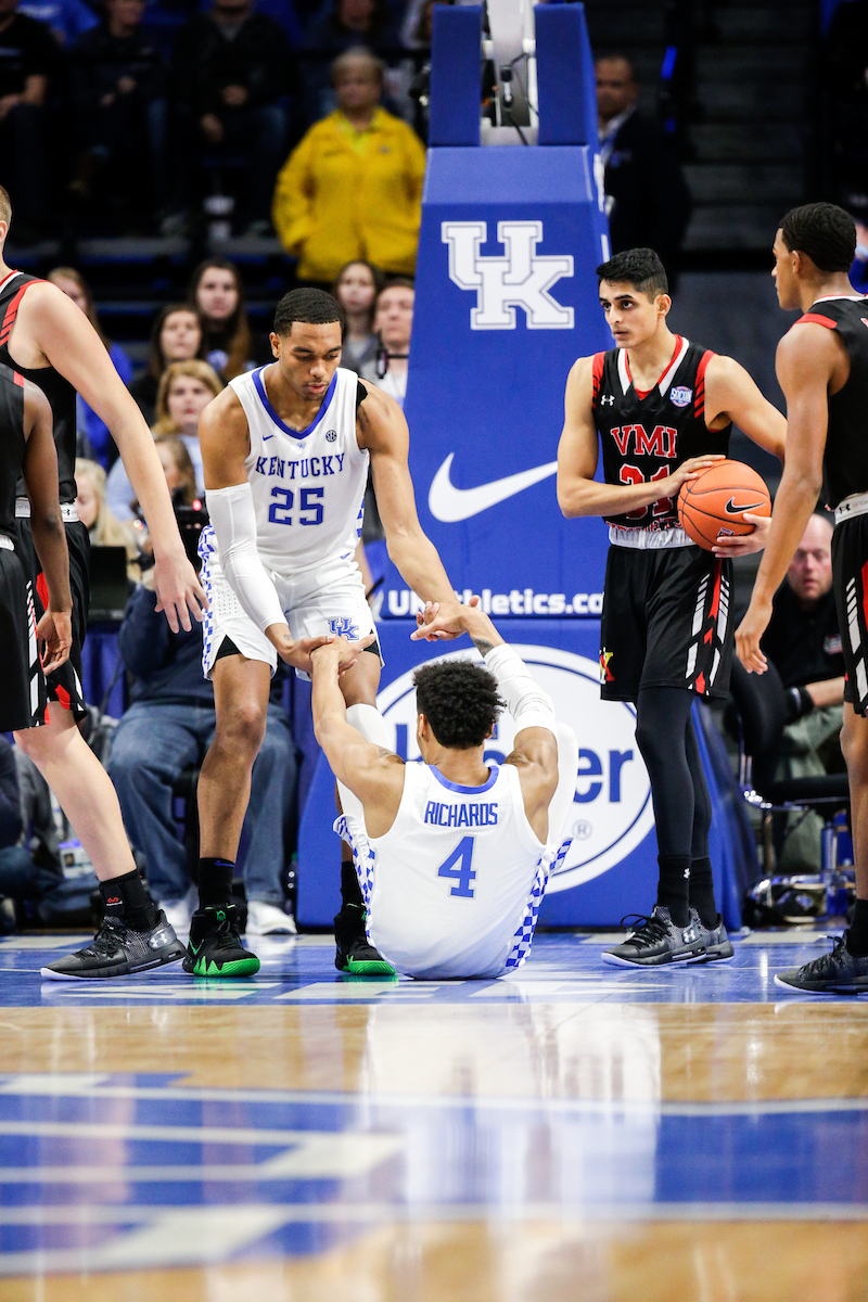 PJ Washington. Nick Richards

UK beats VMI 92-82 at Rupp Arena.

Photo by Isaac Janssen | UK Athletics
