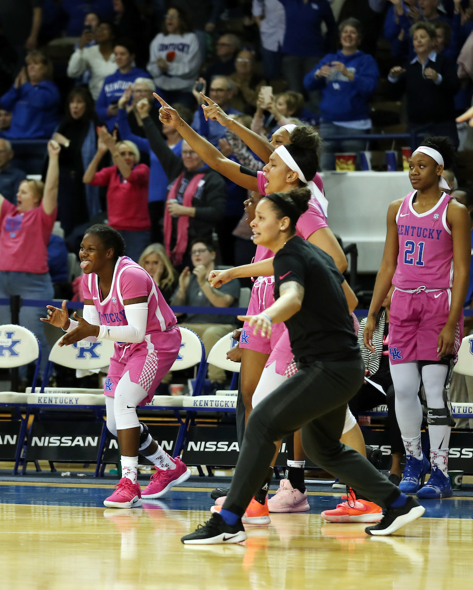 Celebration

The UK Women's Basketball team beat Arkansas.
Photo by Britney Howard | UK Athletics