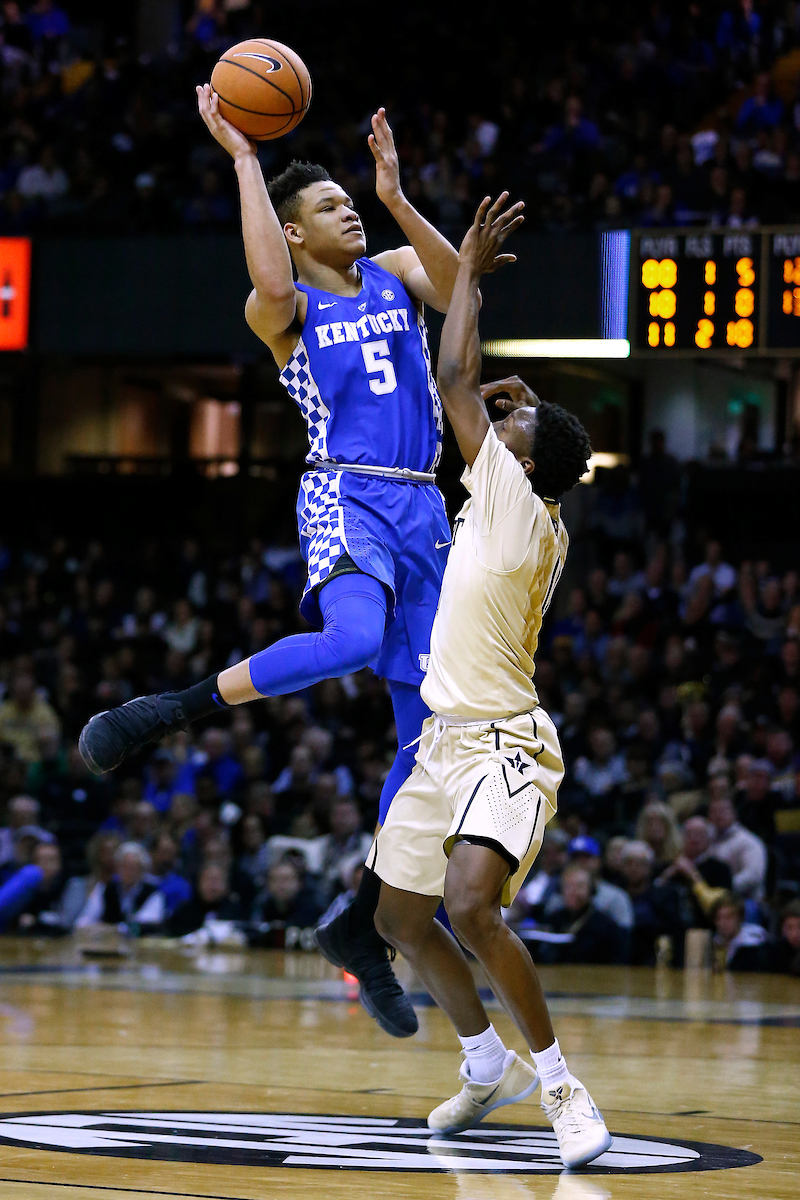 Kevin Knox.

The University of Kentucky men's basketball team beat Vanderbilt 74-67 at Memorial Gymnasium in Nashville, TN., on Saturday, January 13, 2018.

Photo by Chet White | UK Athletics