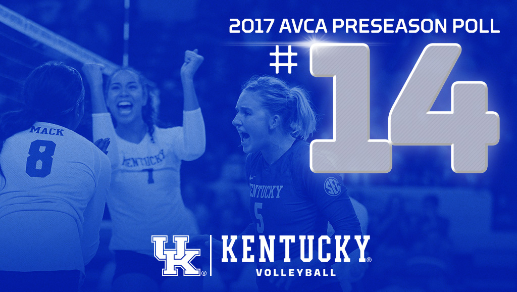 Kentucky Ranked No. 14 in AVCA Preseason Poll