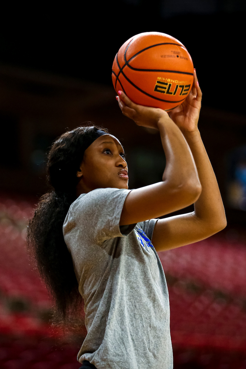Nyah Leveretter.

Kentucky at Arkansas Shootaround.

Photo by Eddie Justice | UK Athletics