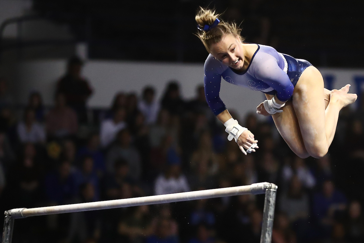 RAENA WORLEY.

Kentucky wins quad meet in Memorial Coliseum Debut.


Photo by Elliott Hess | UK Athletics