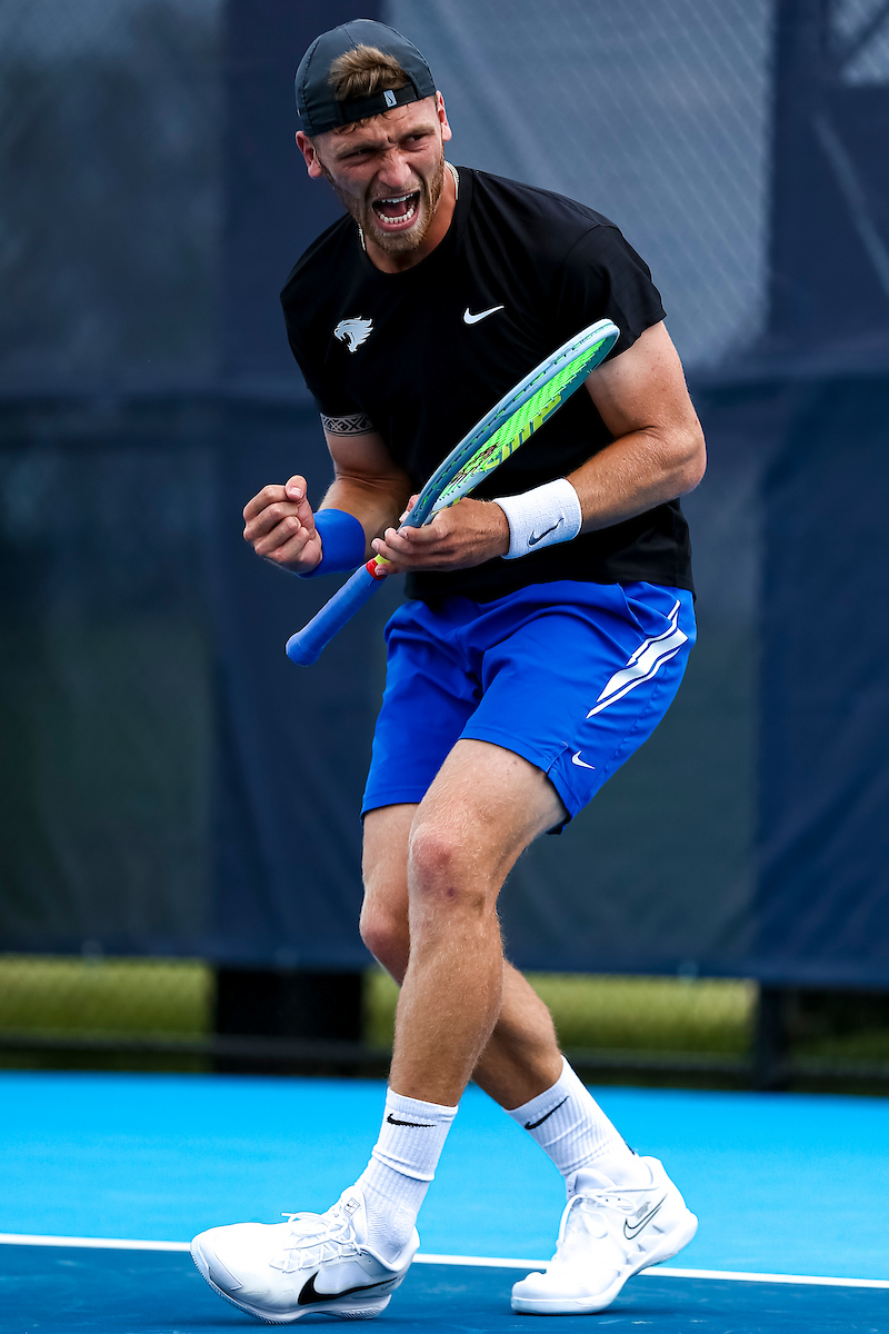 Millen Hurrion. Celbration.

Kentucky falls to Virginia 4-0 at the National Championship.

Photo by Eddie Justice | UK Athletics