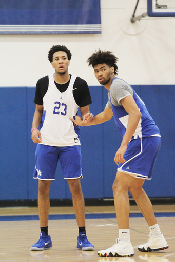 EJ Montgomery. Nick Richards.

The men's basketball practices on Tuesday, July 10th, 2018 at Joe Craft Center in Lexington, Ky.

Photo by Quinlan Ulysses Foster I UK Athletics