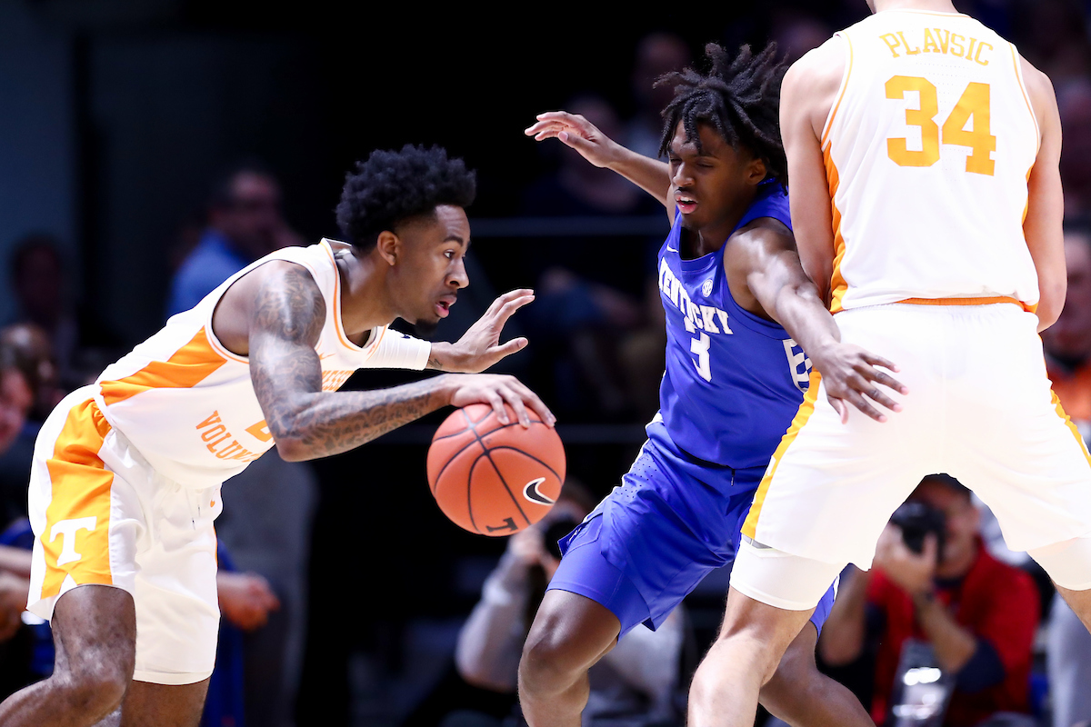 Tyrese Maxey.

Kentucky beat Tennessee, 77-64.

Photo by Elliott Hess | UK Athletics