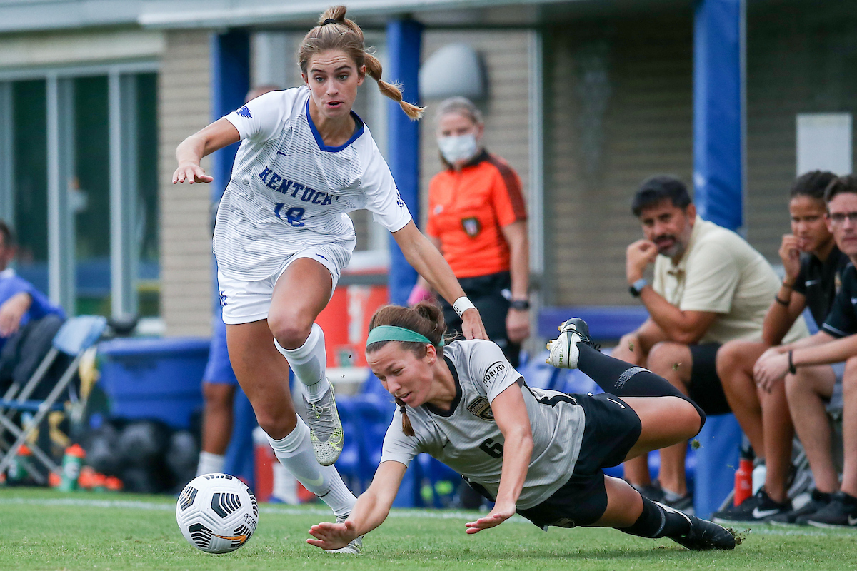 Caroline Trout.

Kentucky beats Oakland University 4 - 1.

Photo by Sarah Caputi | UK Athletics