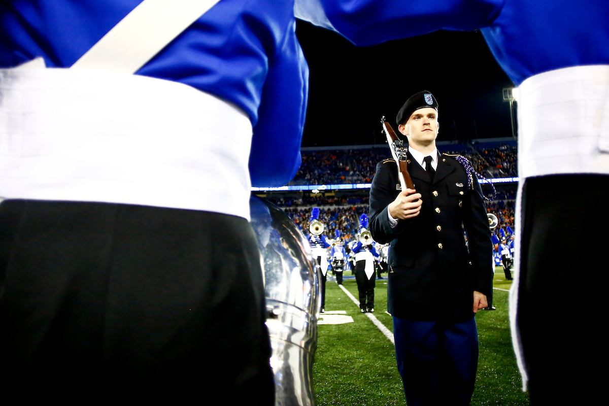National Anthem. 

Kentucky falls to Tennessee 17-13. 

Photo by Eddie Justice | UK Athletics