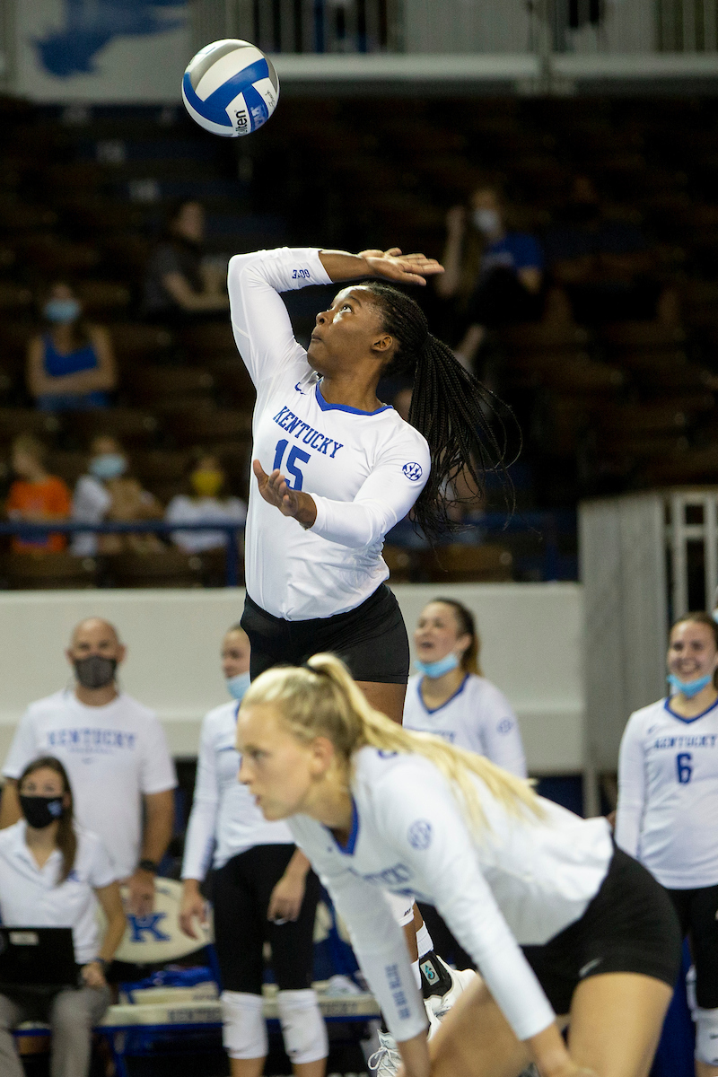 Azhani Tealer.

Kentucky loses to Creighton 0 - 3.

Photo by Sarah Caputi | UK Athletics