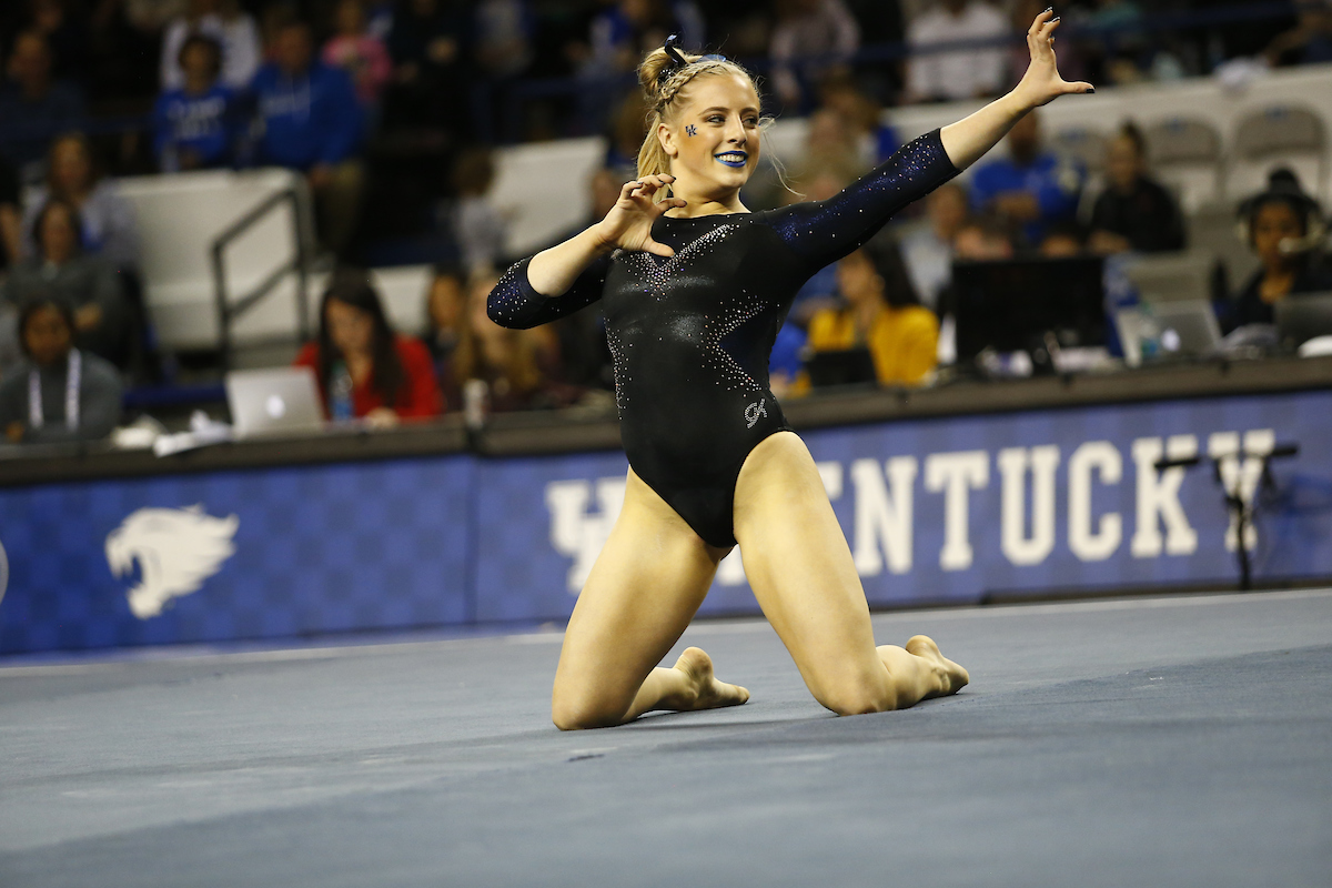 Hailey Poland.

The University of Kentucky gymnastics in action against Georgia on Friday, February 9th, 2018 at Memorial Coliseum in Lexington, Ky.

Photo by Quinn Foster I UK Athletics