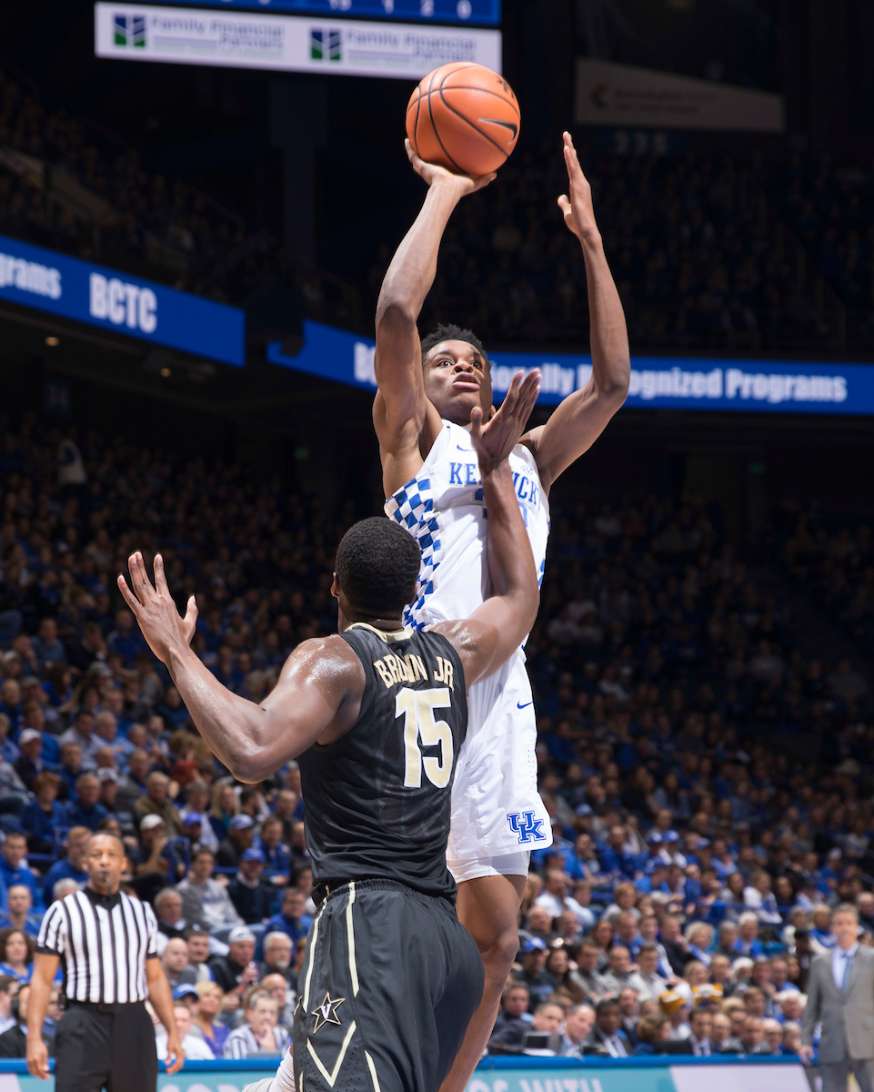 The University of Kentucky men's basketball team beats Vanderbilt 83-81 on Tuesday, January 30, 2018 at Rupp Arena in Lexington, Ky.


Photos by Mark Cornelison | UK Athletics
