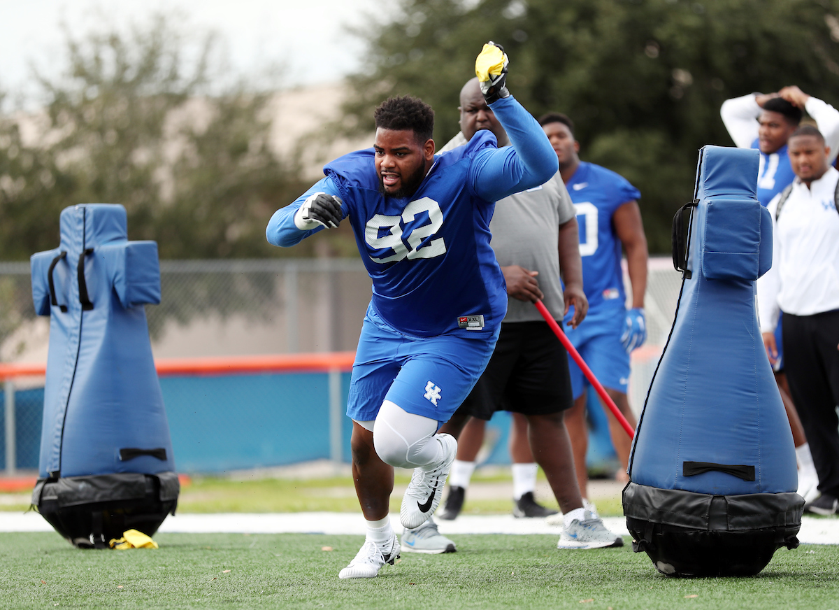 Bowl Practice Day 1.

Photo by Britney Howard  | UK Athletics