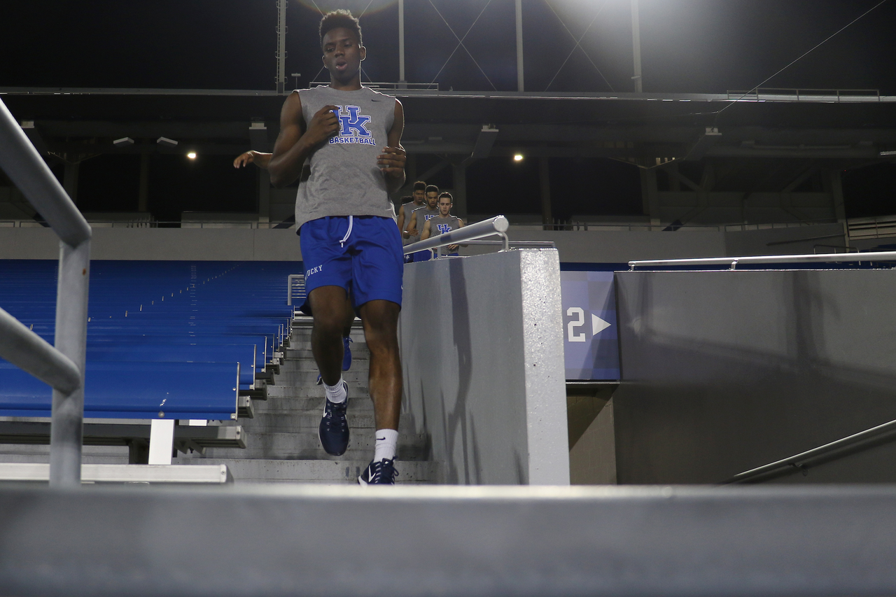 Hamidou Diallo. UK MBB workout at Kroger Field.

Photo by Quinn Foster | UK Athletics