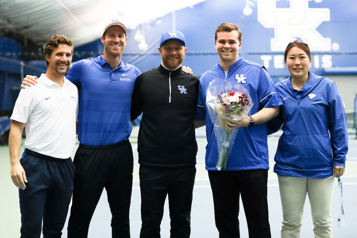 Senior Day. Cedric Kauffmann. Matthew Gordon. Mark Goldberg. 

Kentucky men's tennis falls to Tennessee 0-4 on Sunday, April 14th..

Photo by Eddie Justice | UK Athletics