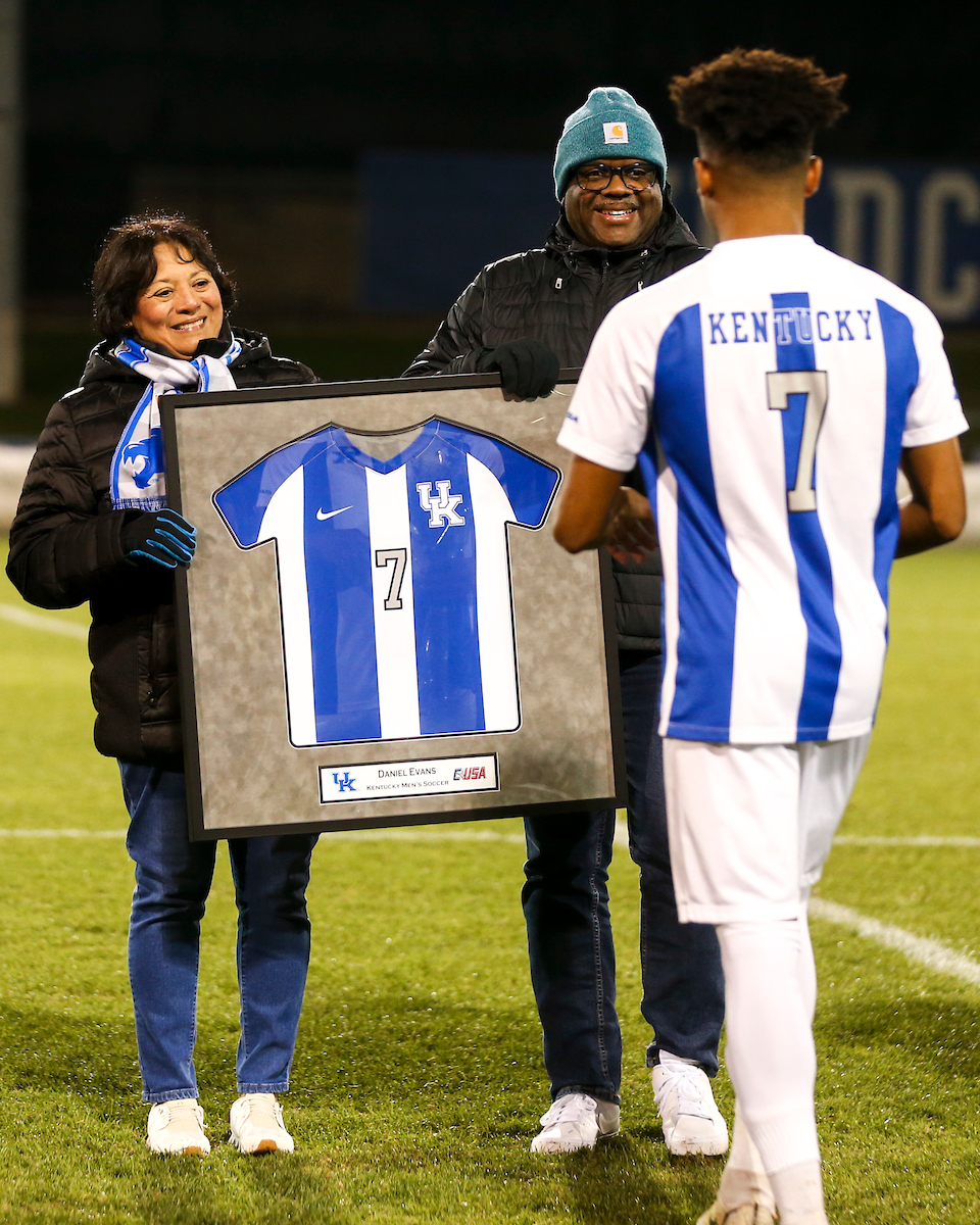 Daniel Evans.

Kentucky MSOC Recognizes 14 Seniors.

Photo by Grace Bradley | UK Athletics