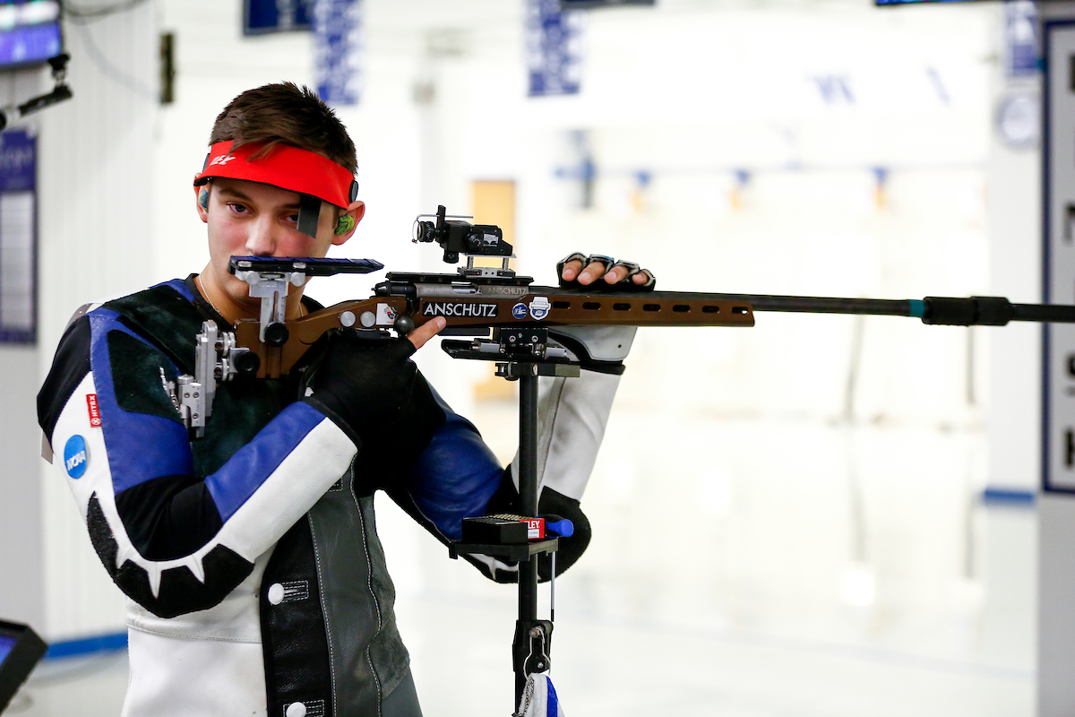 Richard Clark. 

Kentucky Rifle vs the Navy. 

Photo by Eddie Justice | UK Athletics