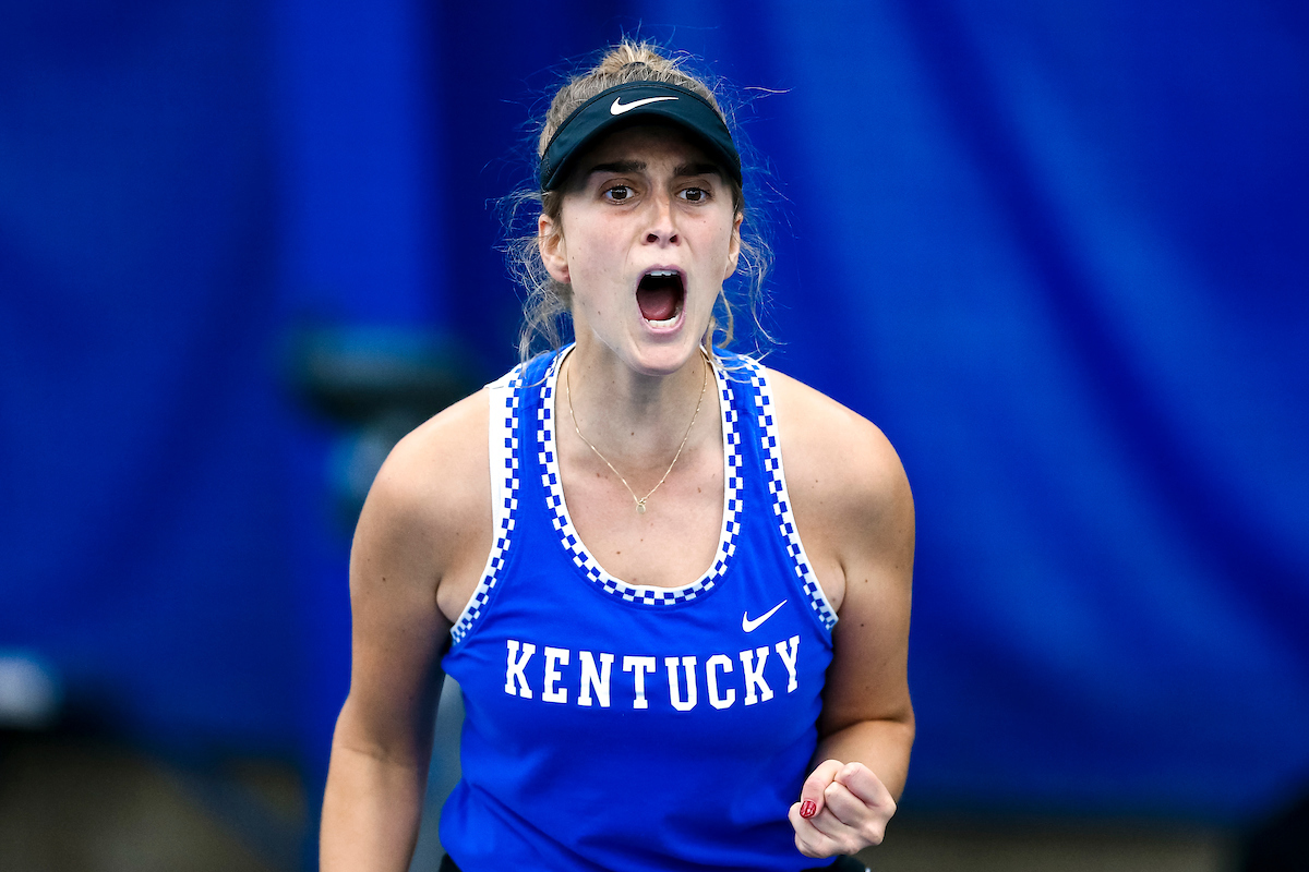 Carlota Molina.

Kentucky falls to Florida 4-2.

Photo by Eddie Justice | UK Athletics