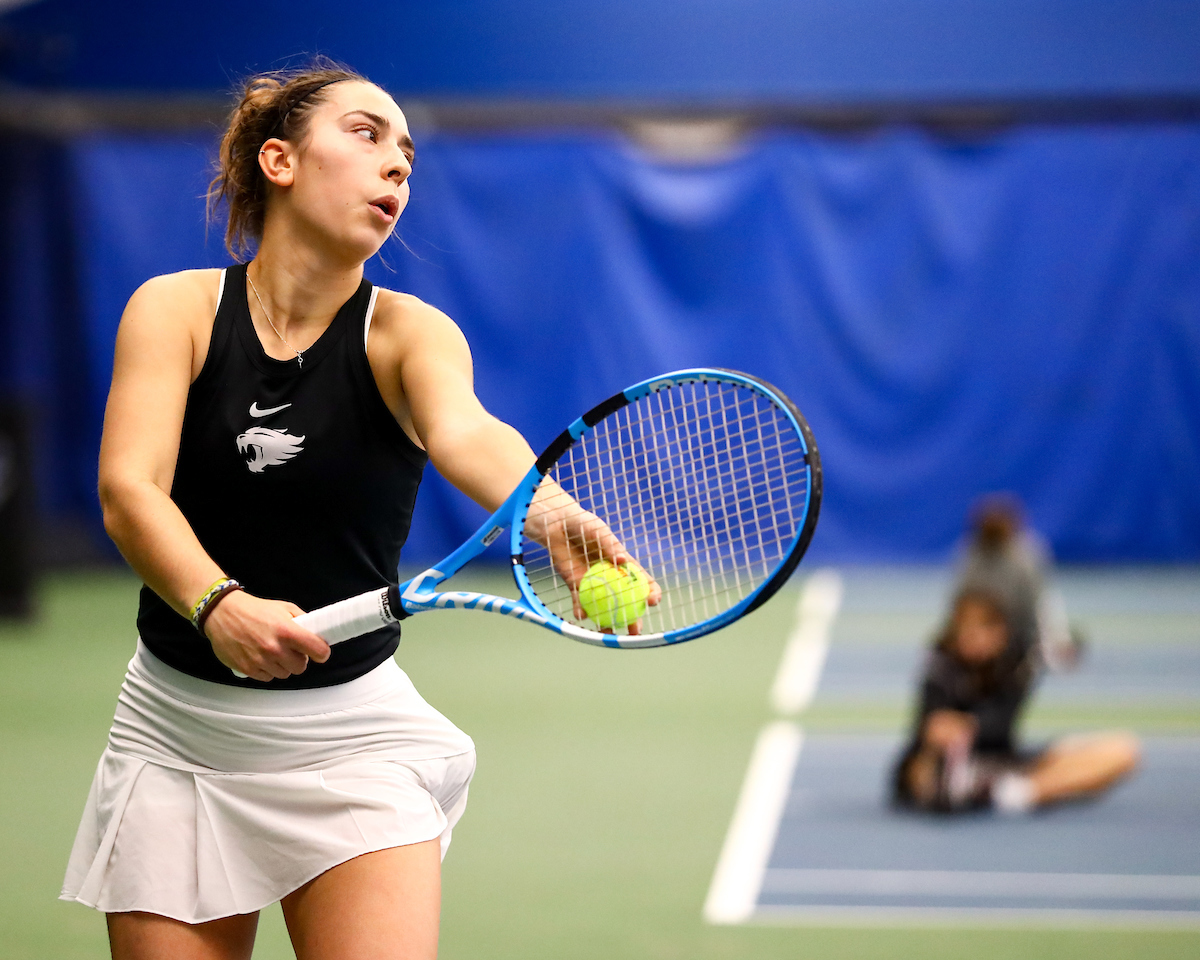 Maialen Morante. 

Kentucky beats Miami 7-0.

Photo by Eddie Justice | UK Athletics
