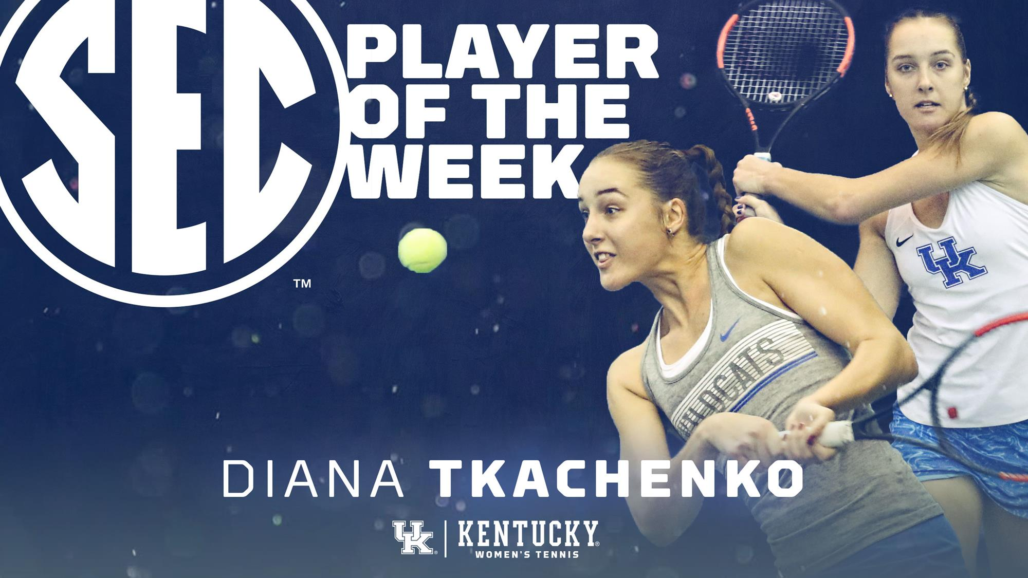 Tkachenko Named SEC Women’s Tennis Player of the Week