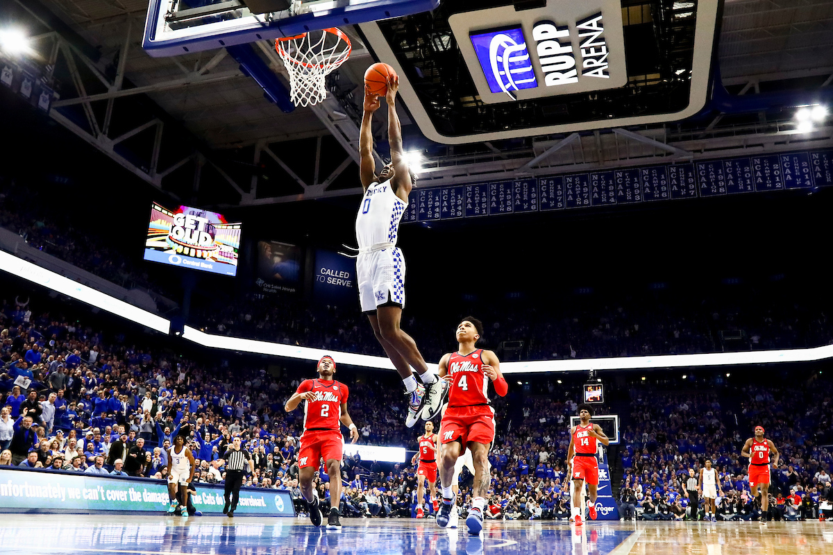 Ashton Hagans.

UK beat Ole Miss 67-62.

Photo by Chet White | UK Athletics