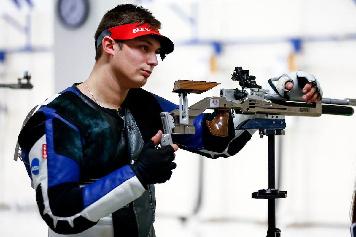 Richard Clark. 

Kentucky Rifle vs the Navy. 

Photo by Eddie Justice | UK Athletics