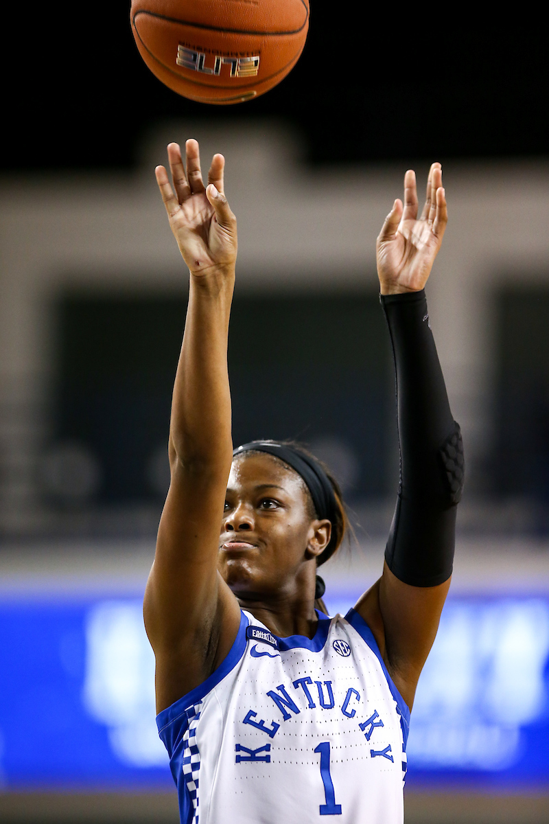 Robyn Benton.  

Kentucky beats Indiana 72-68.

Photo by Eddie Justice | UK Athletics