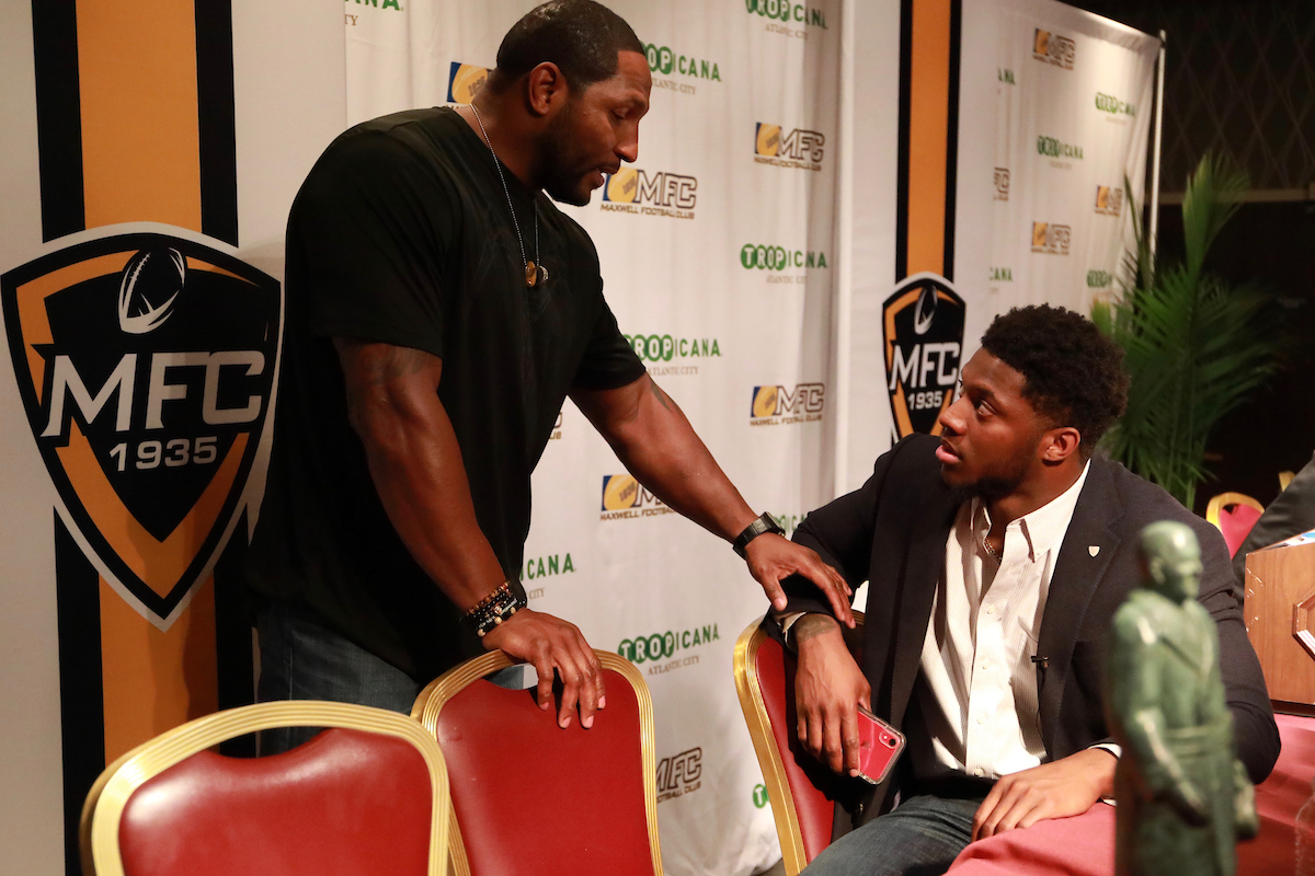 Josh Allen is honored as the 2018 Bednarik Award winner at the Maxwell Football Club Gala on Friday, March 7th, 2019.

Photo by Noah J. Richter | UK Athletics