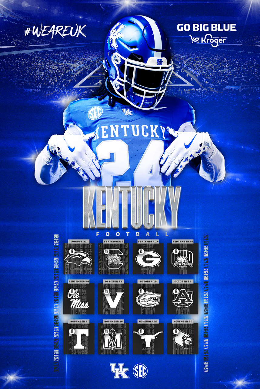 Kentucky Football Poster 2024
