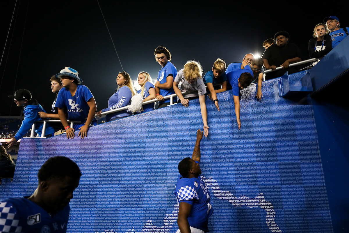 Fans.

UK beat EMU 38-17.

Photo by Chet White | UK Athletics