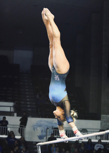 Molly Korth.

The University of Kentucky gymnastics team falls to Auburn 196.000-196.125 on Friday, February 1st, 2019.

Photo by Noah J. Richter | UK Athletics