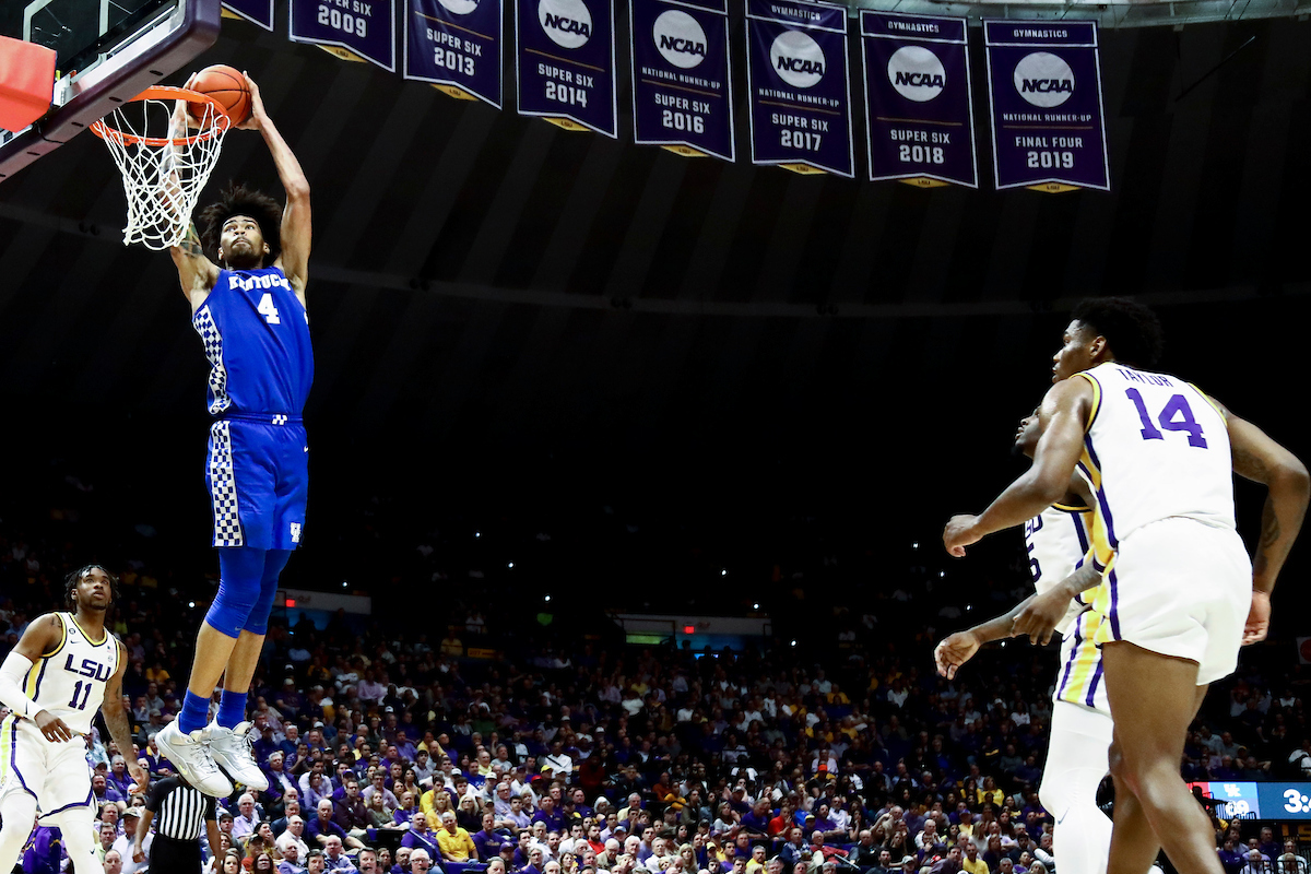 Nick Richards.

Kentucky beat LSU 79-76.

Photo by Chet White | UK Athletics