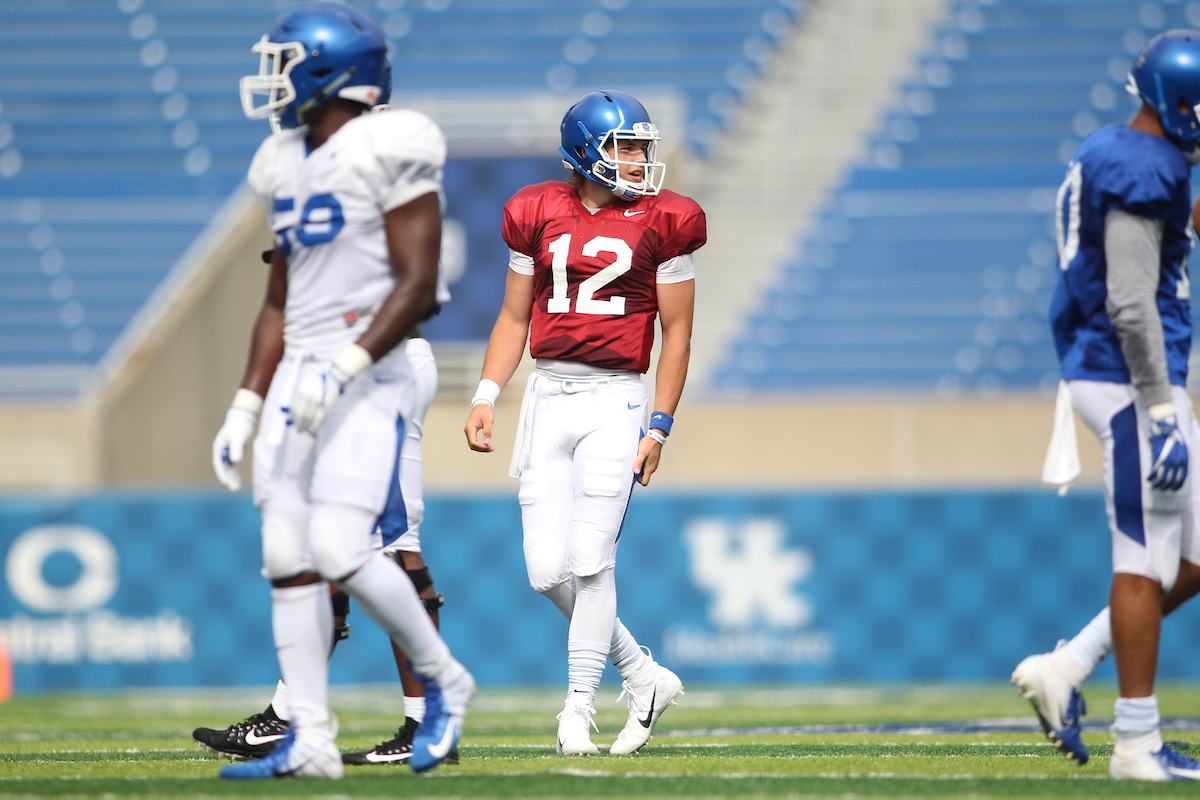 Gunnar Hoak.

The University of Kentucky football team holds a inter-squad scrimmage on Saturday, August 18th, 2018 at Kroger Field in Lexington, Ky.

Photo by Quinlan Ulysses Foster I UK Athletics