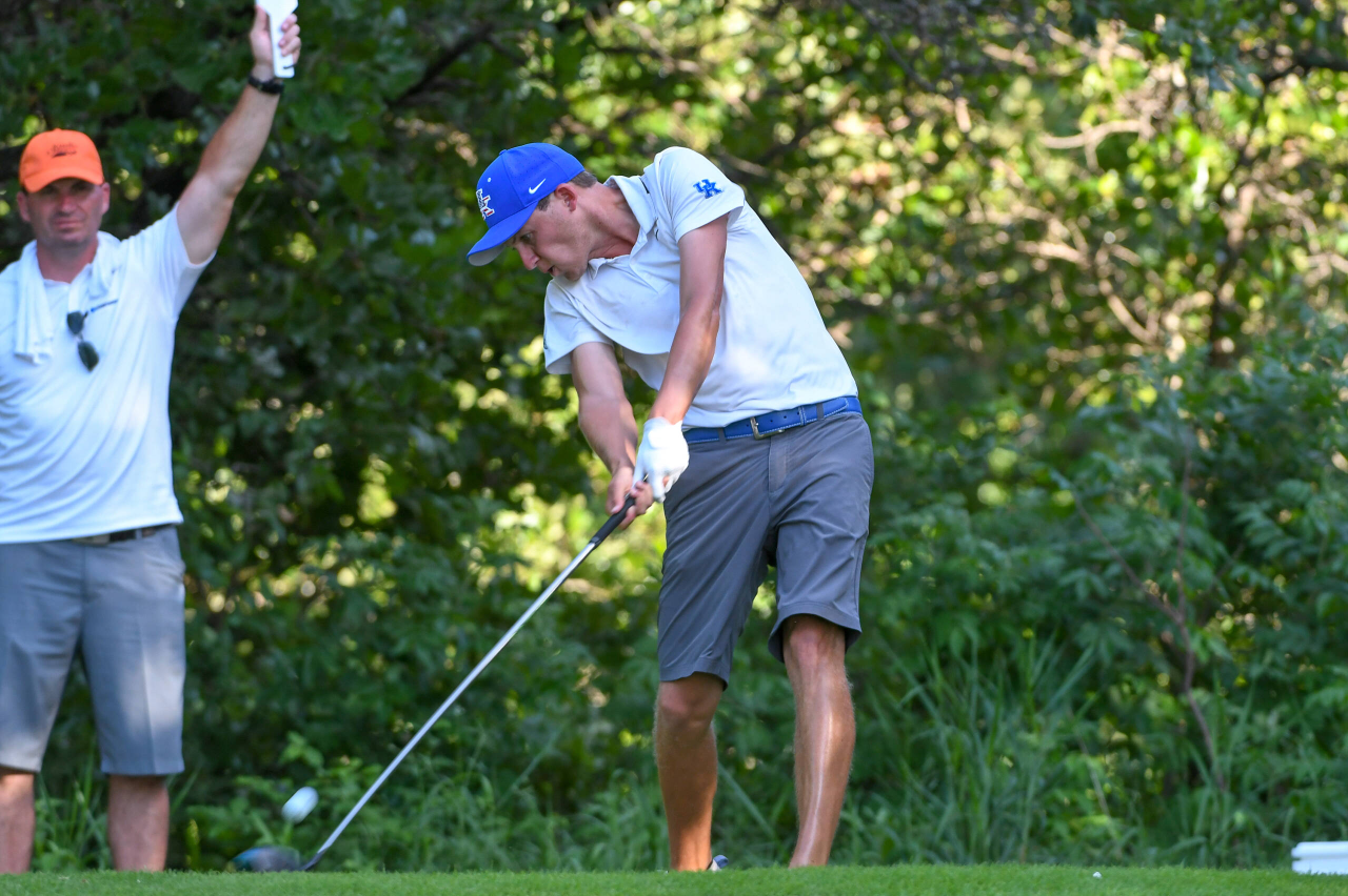 Cooper Musselman at the 2018 NCAA Men's Golf National Championship.