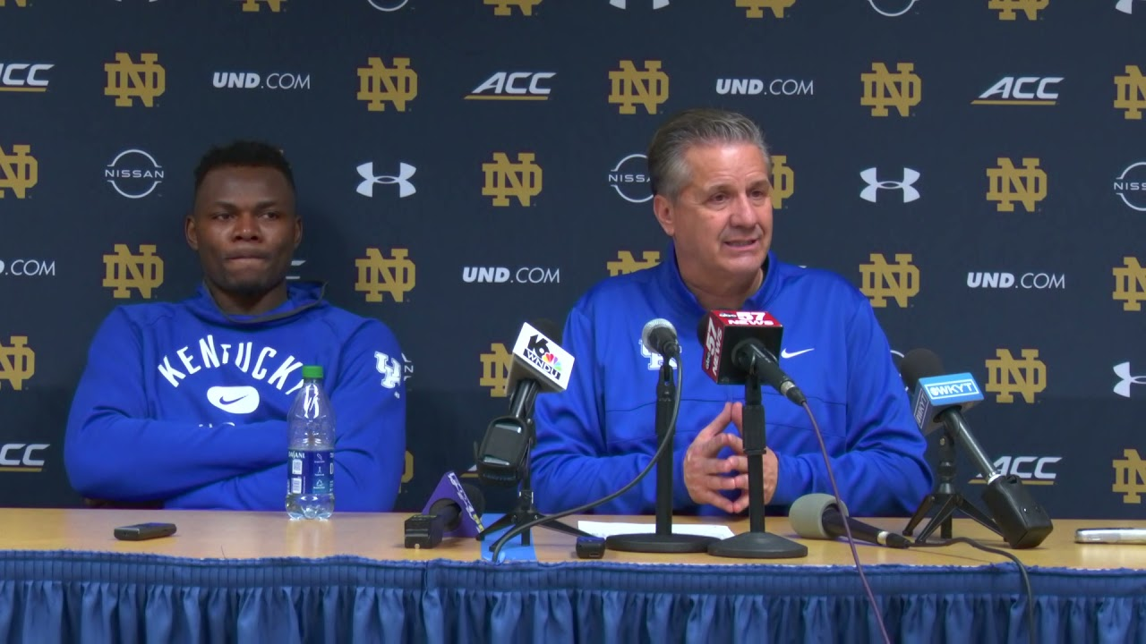 MBB: Coach Calipari, Players - Notre Dame Postgame