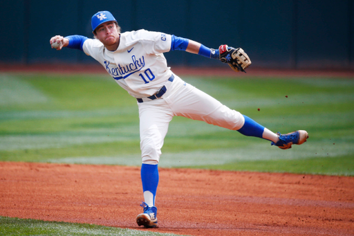 Luke Becker.

The UK baseball team beat South Carolina 10-5 to take the weekend series on Sunday, April 8, 2018, at Cliff Hagan Stadium in Lexington, Ky.

Photo by Chet White | UK Athletics