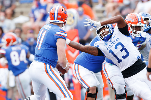 J.J. WEAVER.

Kentucky falls to Florida, 34-10.

Photo by Elliott Hess | UK Athletics