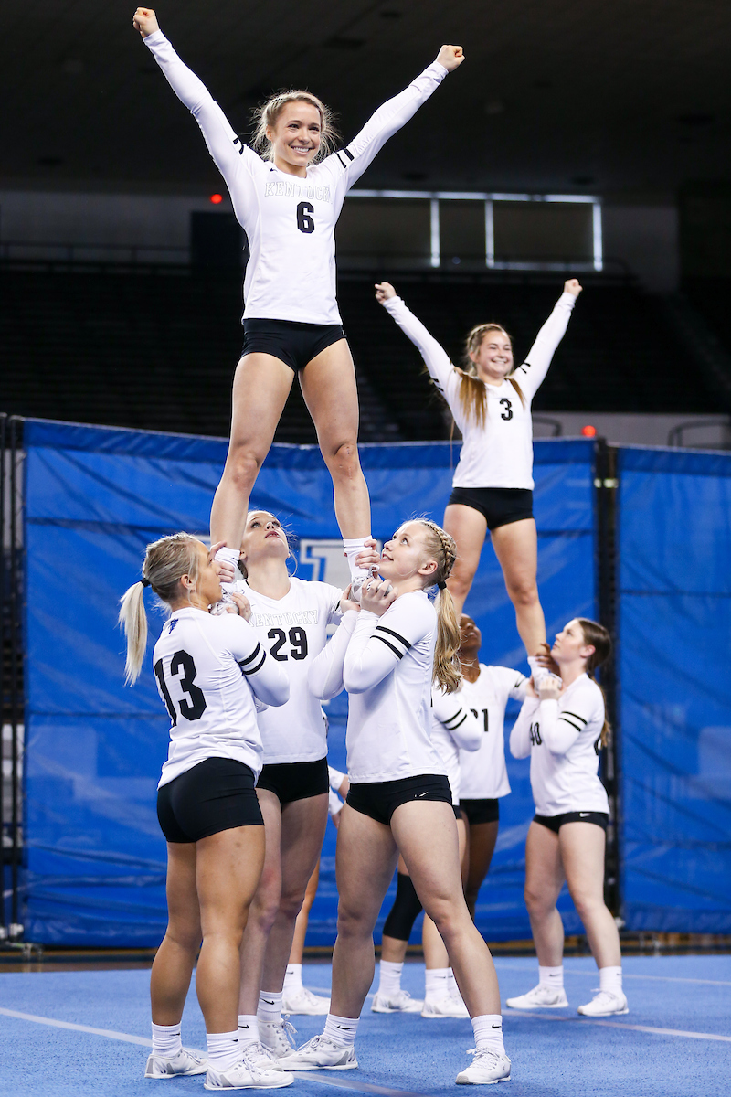 Hannah Hohn.

Kentucky Stunt blue and white scrimmage. 

Photo by Abbey Cutrer | UK Athletics
