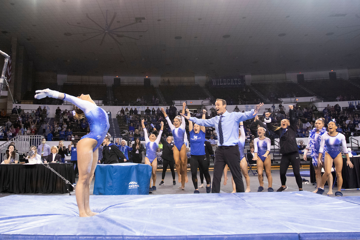 Josie Angeny. Tim Garrison.

Kentucky defeats Michigan State on Senior night.

Photo by Tommy Quarles | UK Athletics