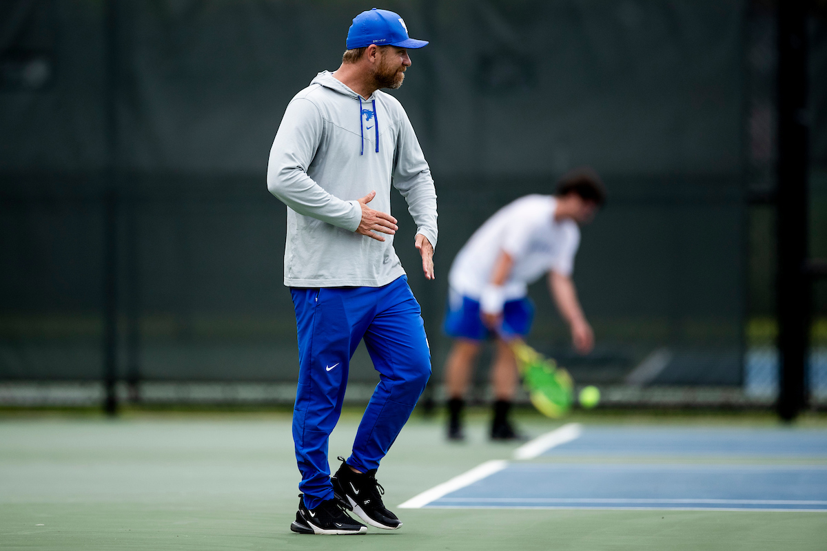 Cedric Kauffmann.

Kentucky beat DePaul 4-0 in the first round of the 2022 NCAA Men’s Tennis Tournament.

Photo by Elliott Hess | UK Athletics