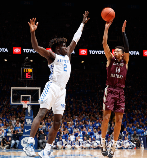 Kahlil Whitney.

UK beat EKU 91-49.


Photo by Elliott Hess | UK Athletics