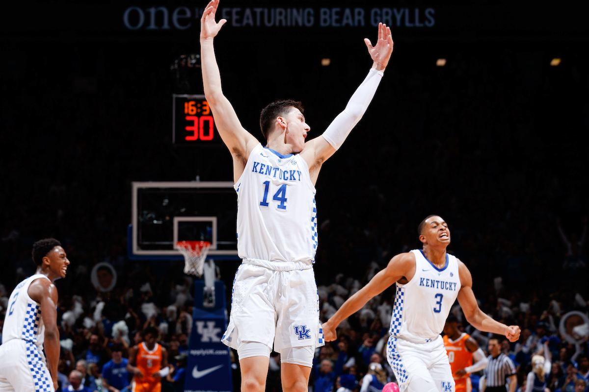 Tyler Herro.


Kentucky beat Tennessee 86-69.

Photo by Elliott Hess | UK Athletics