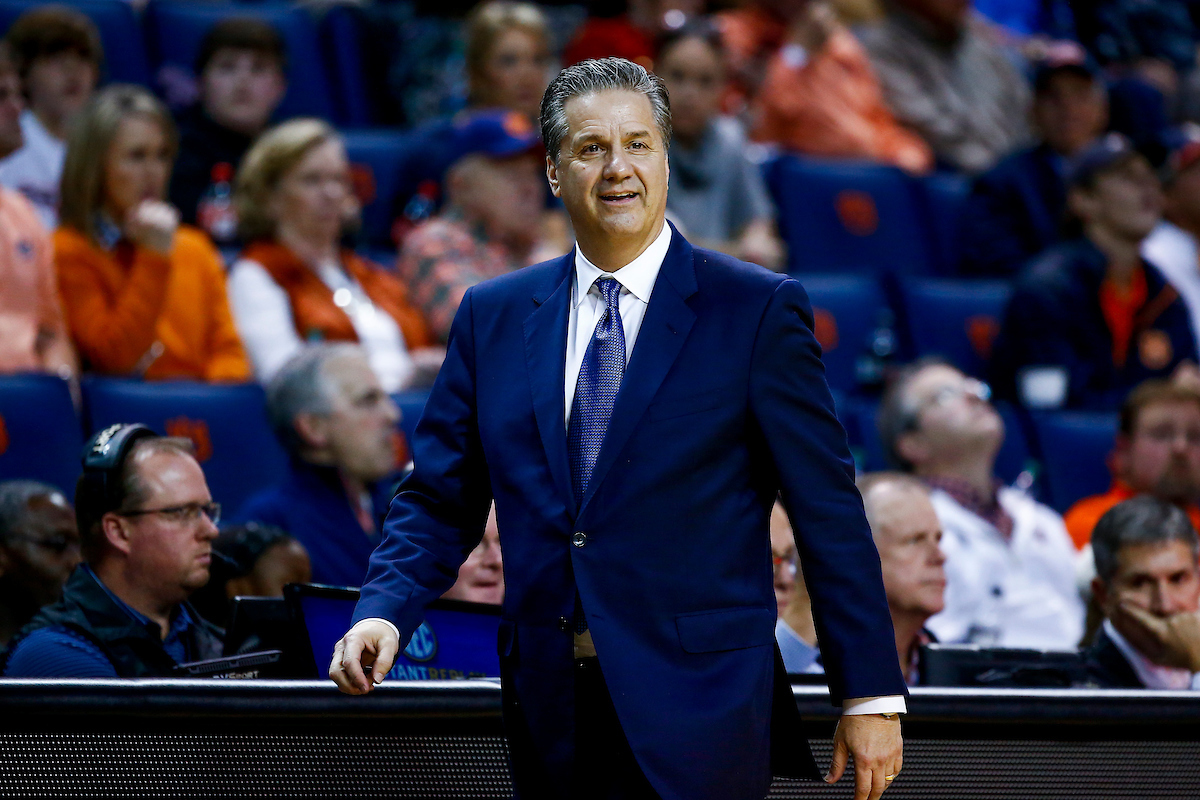 John Calipari.

Kentucky beat Auburn 82-80 at Auburn Arena in Auburn, AL., on Saturday, January 19, 2019.

Photo by Chet White | UK Athletics